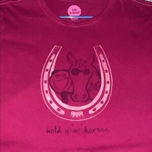 LIFE IS GOOD “HOLD YOUR HORSES” SS TEE